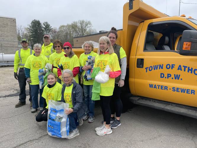 Some of the 85 to 90 volunteers who took part in last year's Green Clean Athol community cleanup effort.