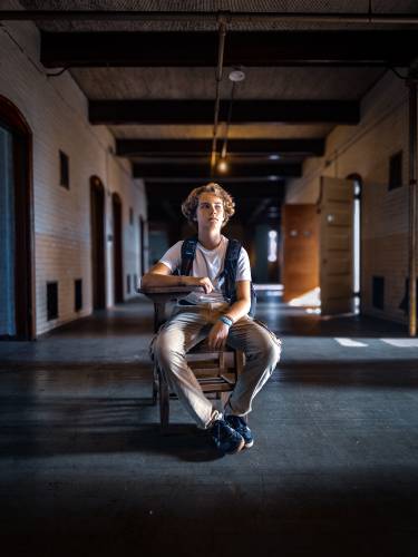 Greenfield resident Rowan Muzzy, 16, stars in “Stonegate,” a new feature-length indie film directed by Daniel Groom.