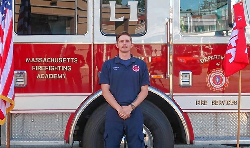 Owen Anderholm of Orange is the latest Athol firefighter to complete the Massachusetts Firefighting Academy in Springfield.
