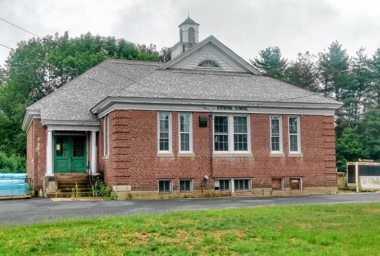 The former Raymond School in Royalston, built by the Depression-era Works Progress Administration in 1939. A Special Town Election to be held Aug. 6 will decide if $755,000 in repair work to transform the building into new town offices will proceed. 