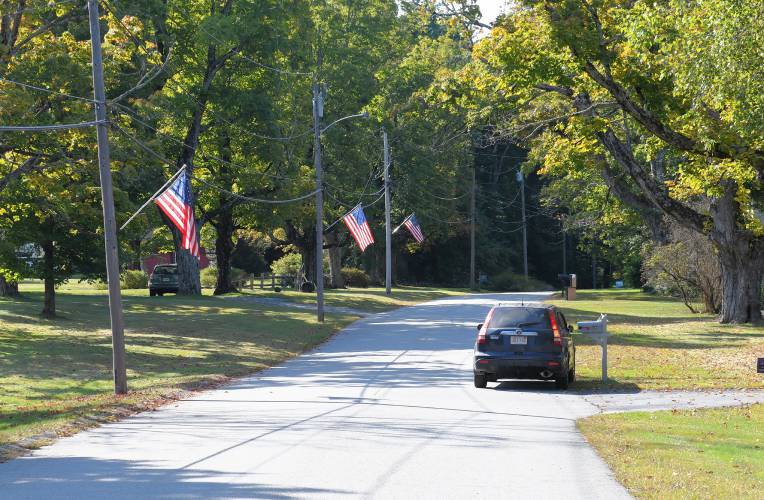 Wendy Flanders, delivering mail in New Salem, is set to retire after 40 years.