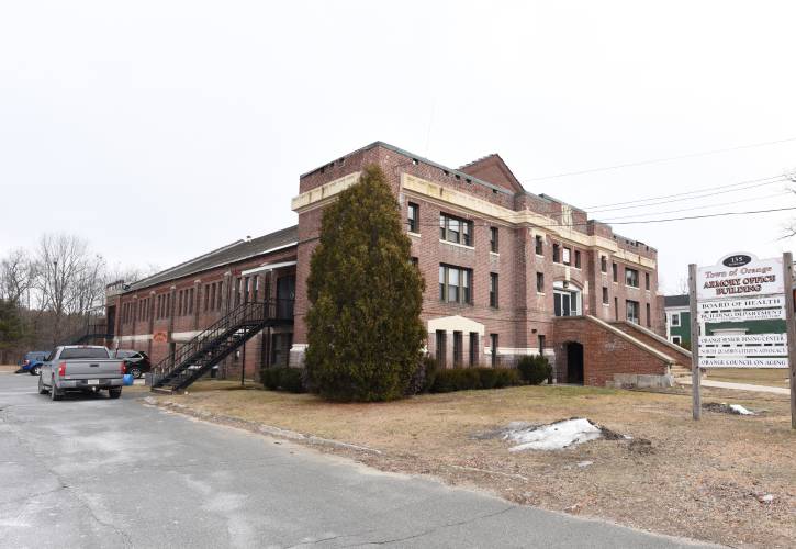 The Town of Orange Armory Office Building on East Main St in Orange. The Town of Orange Armory Office Building on East Main St in Orange.