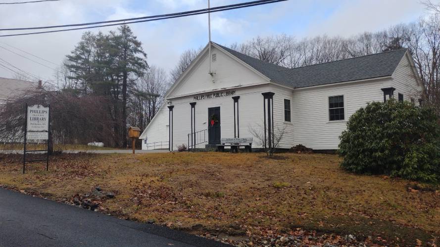 Phillips Free Public Library in Phillipston. The town’s Community Preservation Committee will review a proposal to spend $47,900 for repairs to the library’s floor at a meeting on April 11. Phillips Free Public Library in Phillipston. The town’s Community Preservation Committee will review a proposal to spend $47,900 for repairs to the library’s floor at a meeting on April 11.