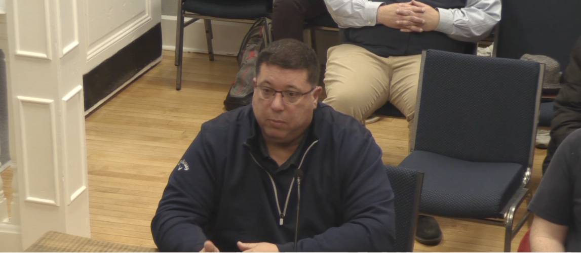 Orange Police Chief James Sullivan provided an update to the Selectboard on the fraud case that saw the town bilked out of approximately $338,000.