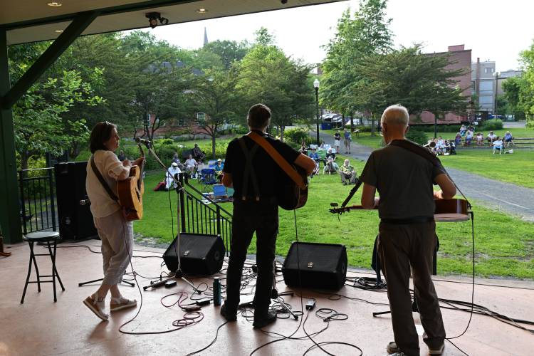 133 Skeele plays on stage at the Coop Concerts in Greenfield’s Energy Park on Thursday evening.