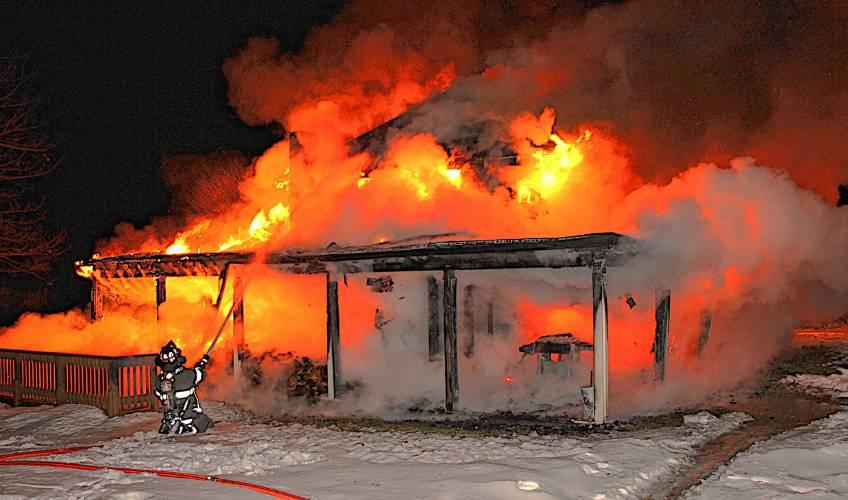 A 1 ½ story home on Glendale Avenue was heavily damaged in a fire Friday evening. A 1 ½ story home on Glendale Avenue was heavily damaged in a fire Friday evening.