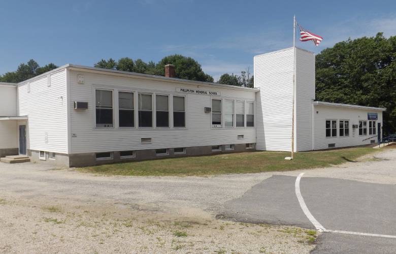 The former Phillipston Memorial Elementary School, now the Phillipston Memorial Building. The former Phillipston Memorial Elementary School, now the Phillipston Memorial Building.