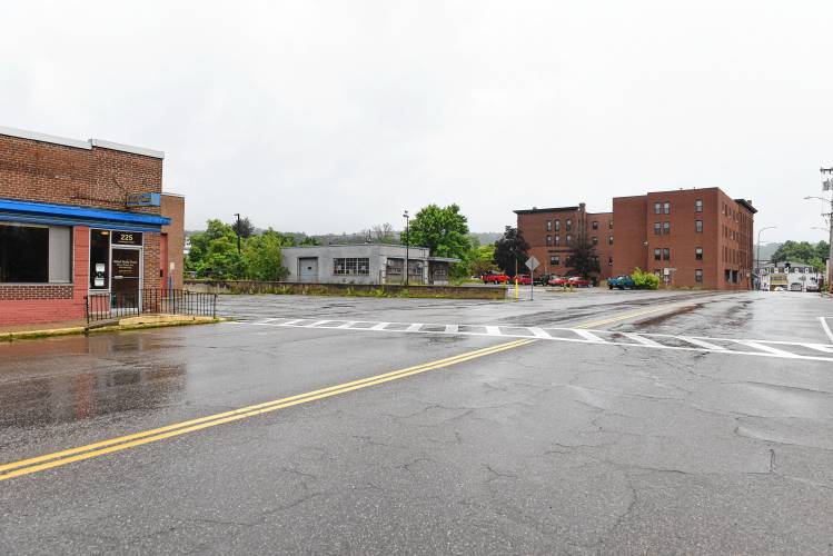The municipal parking lot off Exchange Street in Athol.
