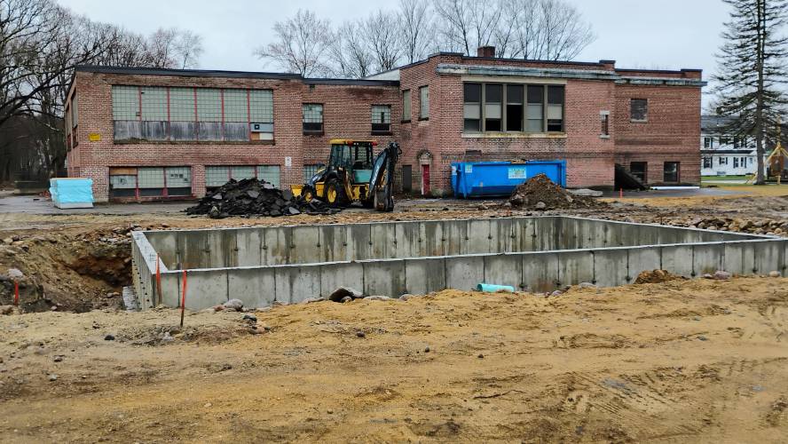 The former Silver Lake Elementary School is being renovated into a dozen market rate apartments by Goguen Enterprises of Lunenburg. Company owner Paul Goguen said work on the project could be completed in about six months. 