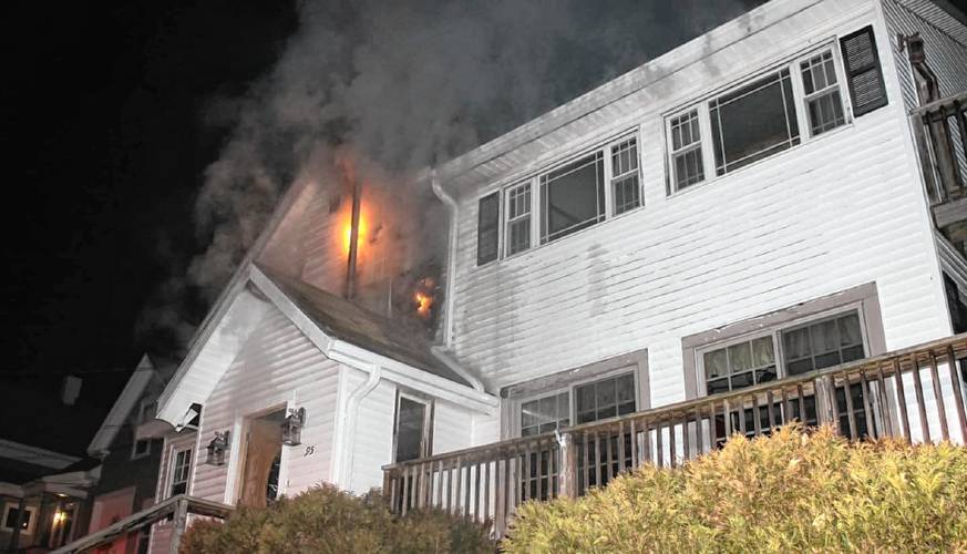 There were no injuries resulting from a fire caused by the ignition of combustible materials near a pellet stove’s flue pipe early Sunday morning, Orange Fire Chief James Sullivan said.