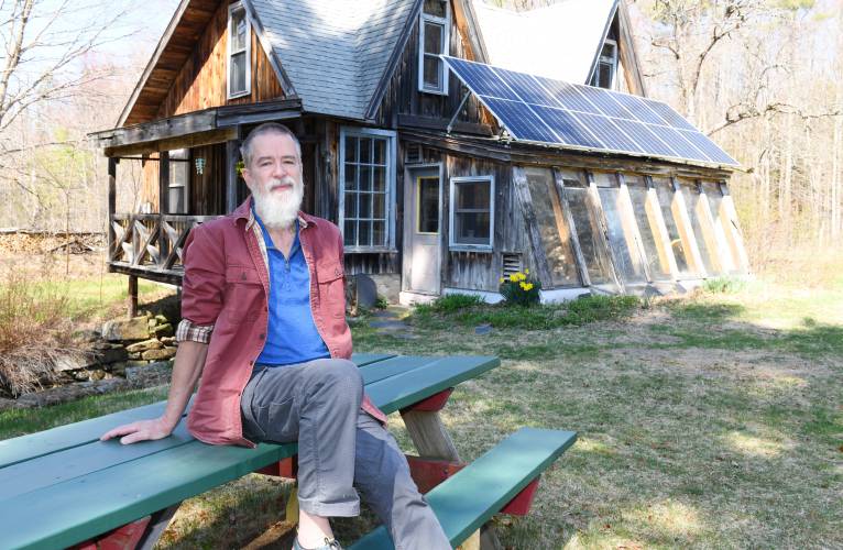 Brad Compton lives a mile off the grid in Warwick off Beech Hill Road. 