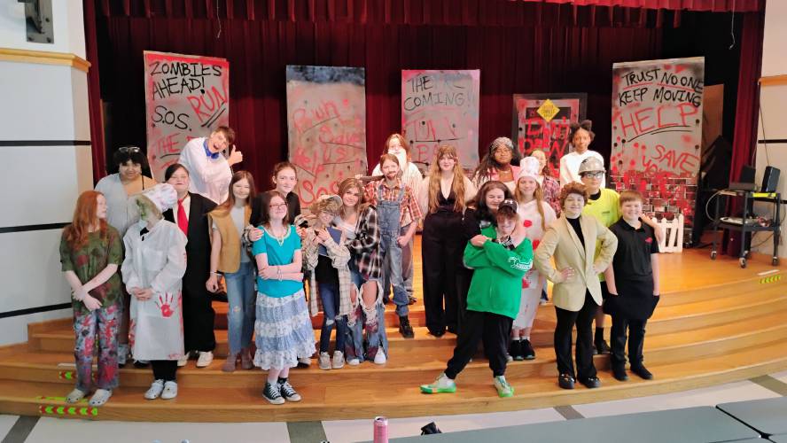 These Athol Royalston Middle School students are presenting 