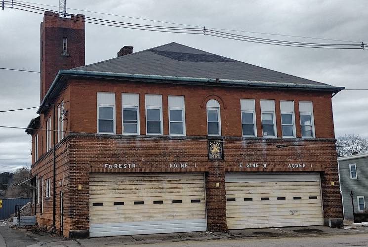 The old fire station on Exchange Street. Used for storage these days, the building needs repairs made to its leaking roof. 
