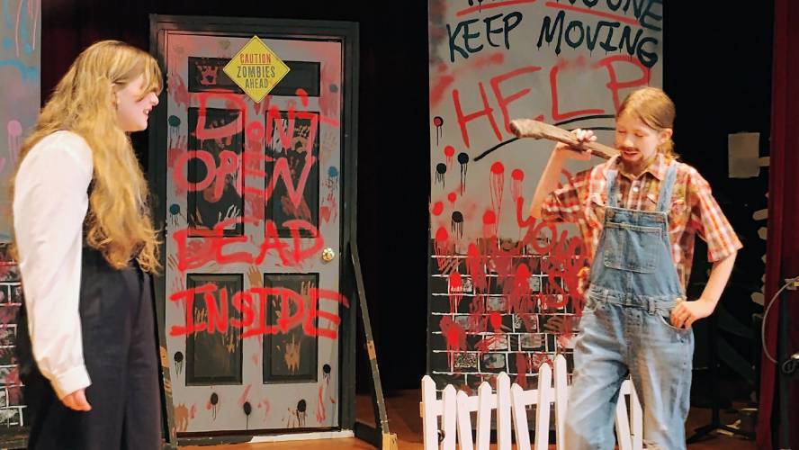 Narrators Natalia Cravatta and Leighann Gunderman relate the story of the zombie apocalypse.
