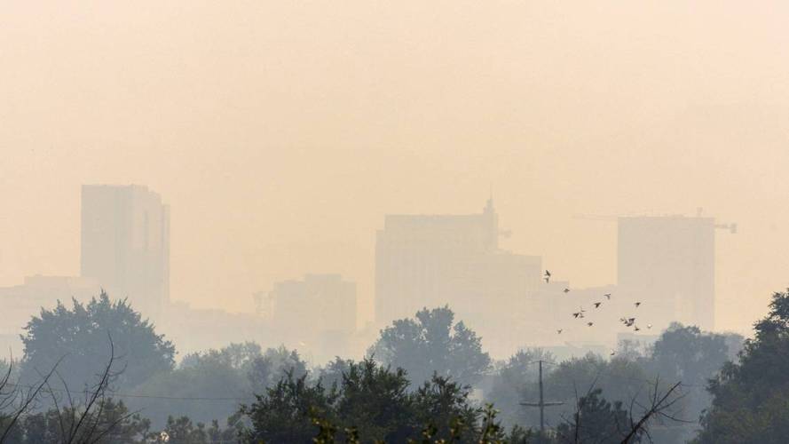 The downtown Boise skyline barely appears amid the smoke-filled air, causing an unhealthy air quality alert for Boise and surrounding communities recently. The downtown Boise skyline barely appears amid the smoke-filled air, causing an unhealthy air quality alert for Boise and surrounding communities recently.