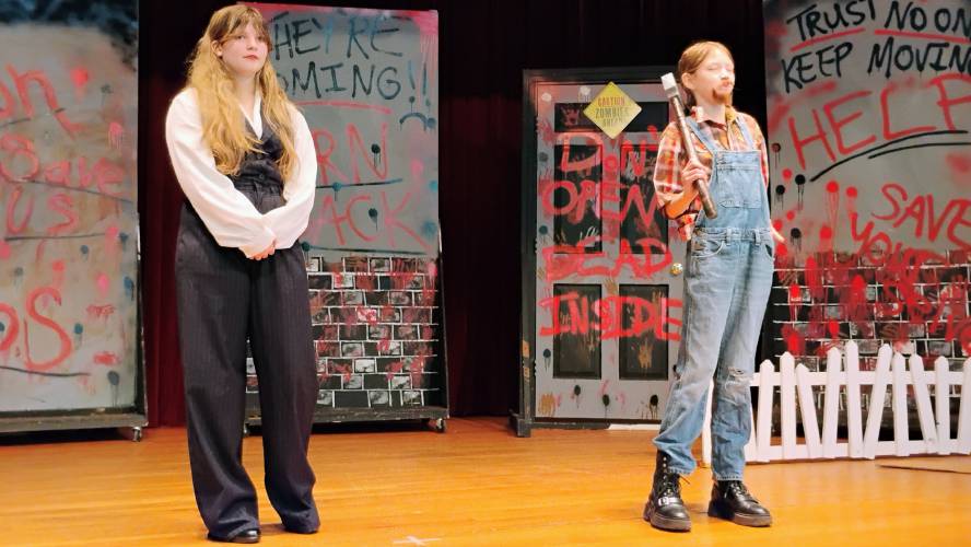 Narrators Natalia Cravatta and Leighann Gunderman relate the story of the zombie apocalypse.