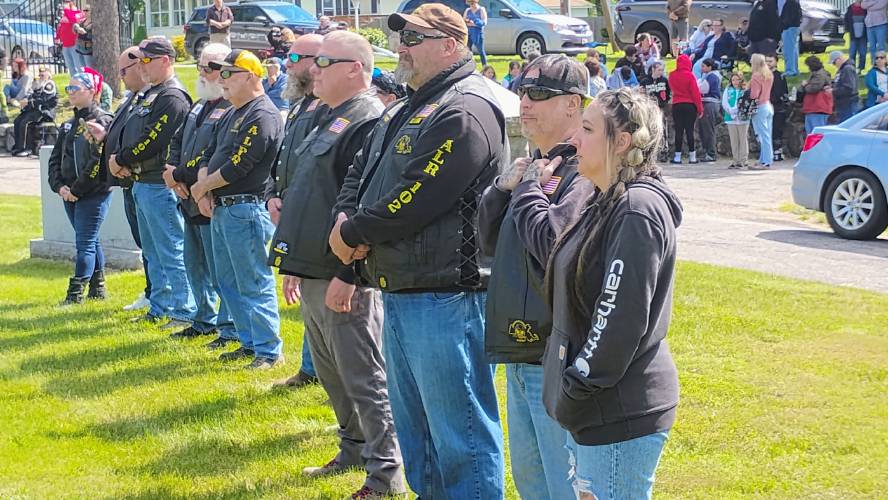 Members of American Legion Riders Post 102 were on hand for Monday's Memorial Day services in Athol.