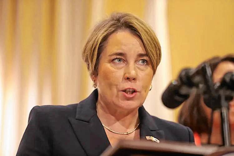 Gov. Maura Healey talks to reporters at the State House the day after former President Donald Trump won the 2024 presidential election. Gov. Maura Healey talks to reporters at the State House the day after former President Donald Trump won the 2024 presidential election.