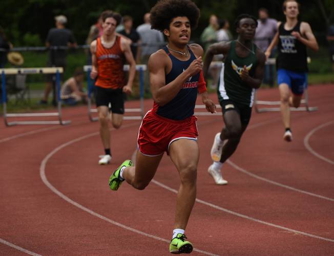 Mahar’s Mitchell Krasco competes during the Western Mass. Division 2 Championships last season in Buckland.