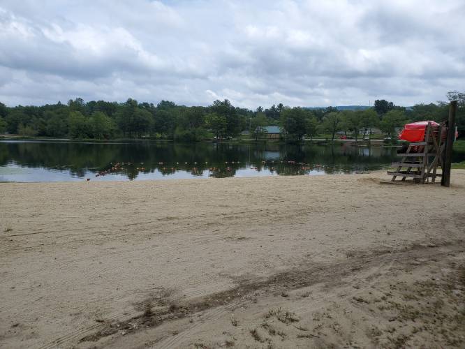 View of Silver Lake Park from the beach area.
