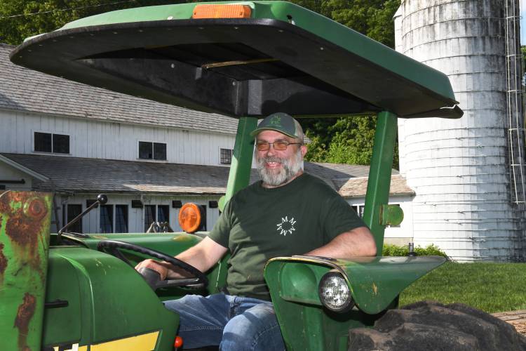 Aaron Moody of the Moody Family Farm on Brattleboro Road in Bernardston.