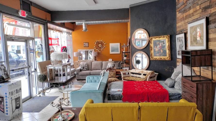 Bedroom and living room furnishings are among the wide array of items for sale at Mass Discount Center, located at 500 Main St., Athol. Formerly in Leominster, the business relocated after last September’s massive flooding.  
