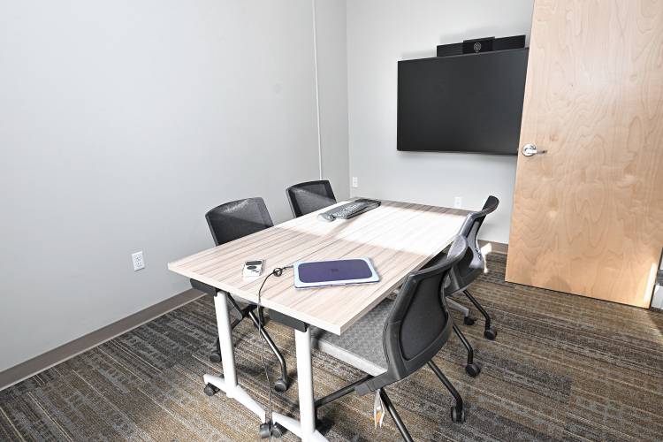 A conference room at the Orange office of the Children’s Advocacy Center of Franklin County and North Quabbin on New Athol Road.