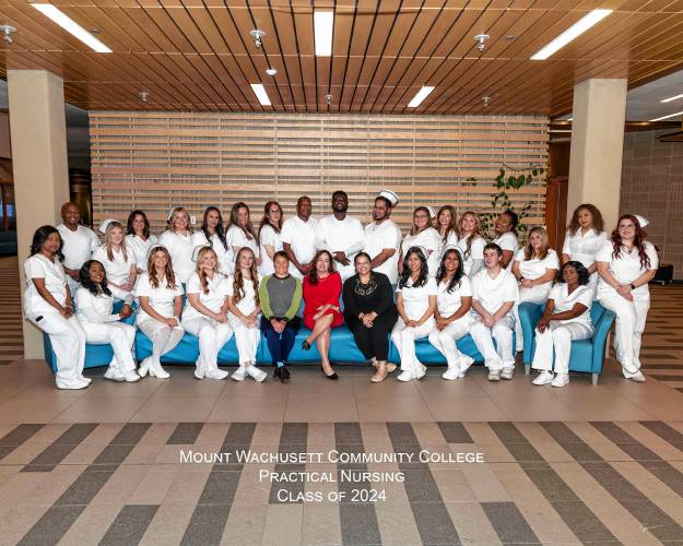 The Mount Wachusett Community College Practical Nursing Class of 2024. The Mount Wachusett Community College Practical Nursing Class of 2024.