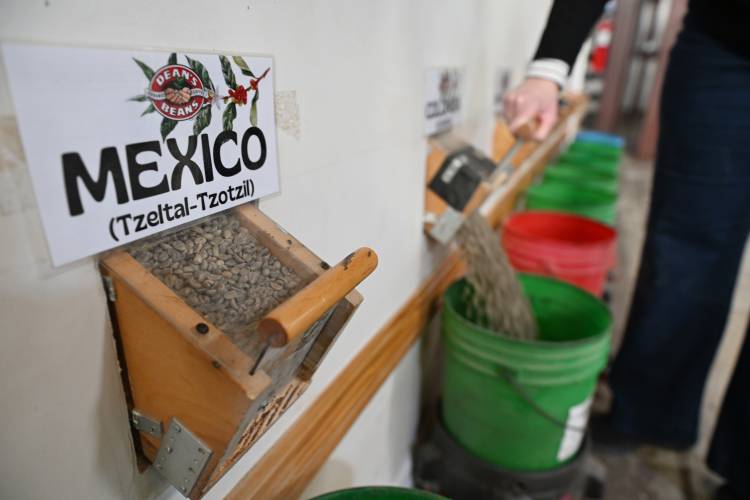 Dean’s Beans Organic Coffee Co. in Orange imports green (raw) coffee beans from several countries, including Mexico. 
